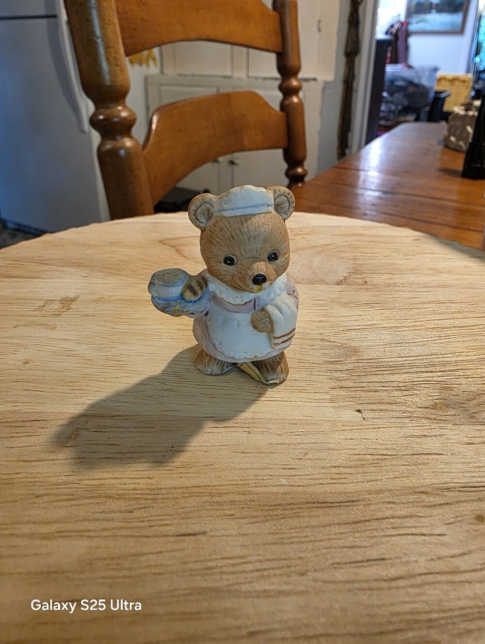 HOMCO Hand-Painted Cream NURSE Bear Figurine Decorative Accent